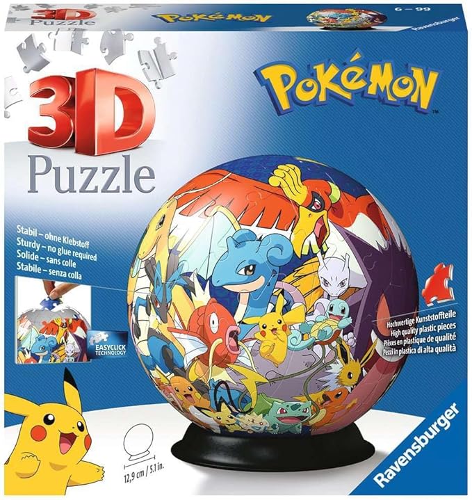 Pokemon 3D 72-Piece Puzzle Ball